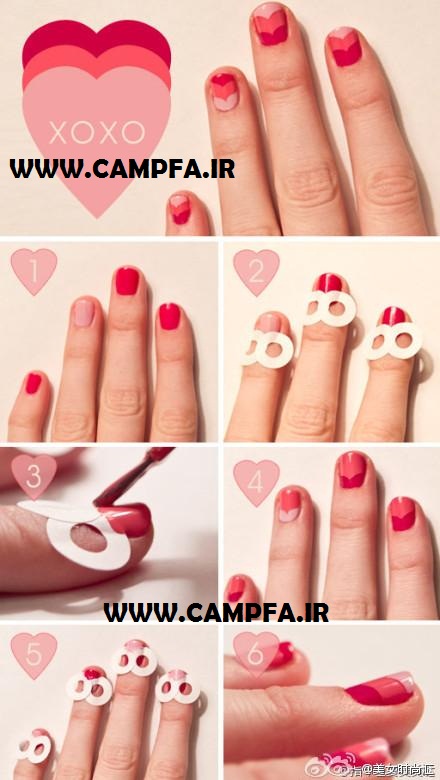 آموزش تصویری 10 مدل لاک ناخن جدید www.campfa.ir