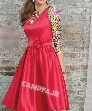 CAMPFA.IR مدل لباس مجلسی کوتاه دخترانه سال 2013 
