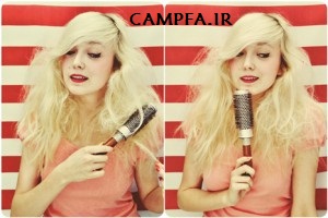 آموزش تصویری درست کردن مدل موی گوجه ای جدید www.campfa.ir