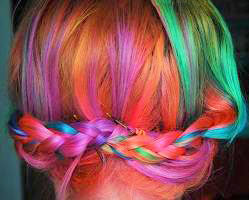 آموزش رنگ موی فانتزی (تصویری)-www.campfa.ir