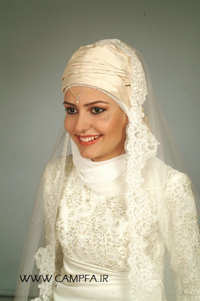 مدل لباس عروس با حجاب اسلامی 2013 - www.campfa.ir