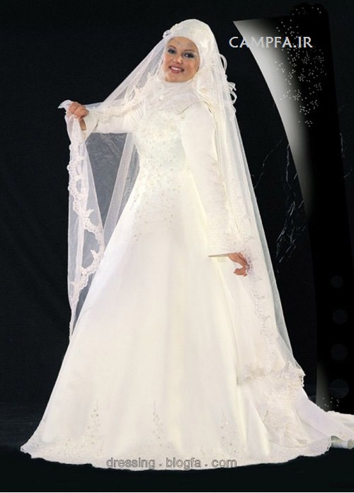  CAMPFA.IR مدل لباس عروس پوشیده و باحجاب سال 2013
