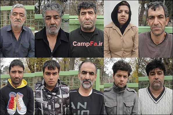 عکس بدون پوشش انهدام باند زورگیران خفه کن در تهران بزرگ | www.campfa.ir