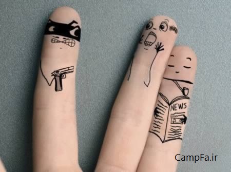 آثار هنری روی انگشتان بسیار زیبا و دیدنی | www.campfa.ir