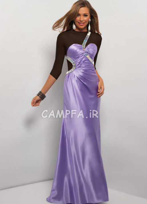 مدل لباس مجلسی ساده و بلند 2013 www.campfa.ir